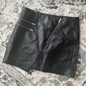 DIVIDED Faux Leather Skirt